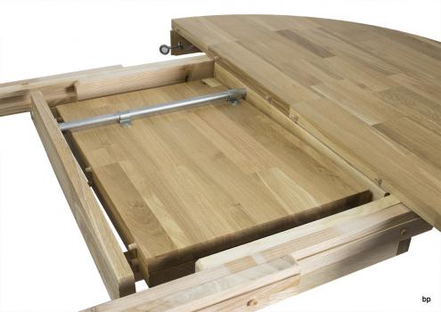 Table de repas Denys, réalisée en Chêne Ligne Contemporaine Diamètre 120 Finition Chêne naturel