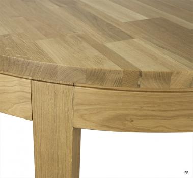 Table de repas Denys, réalisée en Chêne Ligne Contemporaine Diamètre 120 Finition Chêne naturel