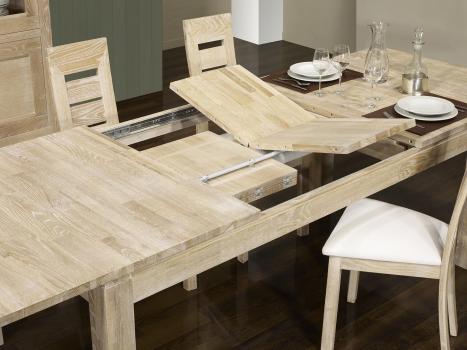 Table de repas rectangulaire Alexandre 200x100 réalisée en Chêne Ligne Contemporaine 
