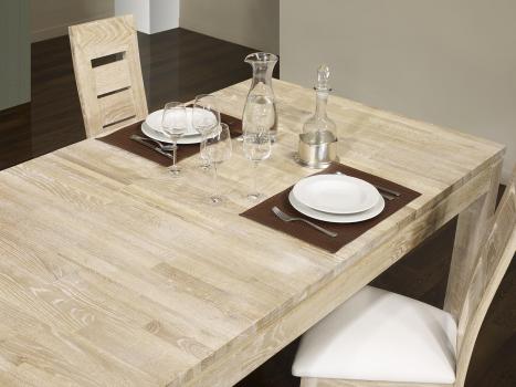 Table de repas rectangulaire Alexandre 200x100 réalisée en Chêne Ligne Contemporaine 