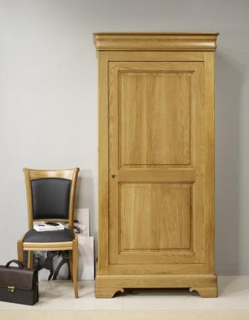 Armoire ou Bonnetière 1 porte Paul réalisée en Chêne Massif de style Louis philippe 