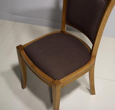 Chaise Benjamin en chêne massif de style Louis Philippe 