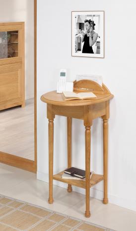 Table  Téléphone  Antoine réalisée en Chêne de style Louis Philippe
