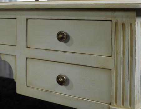 Bureau Ministre 5 tiroirs Xavier, réalisé en Chêne massif de style Directoire 