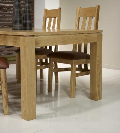 Table de repas rectangulaire 180X100 Théo réalisée en Chêne Ligne Contemporaine