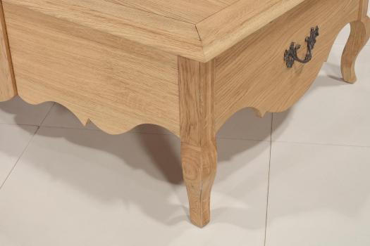 Table Basse rectangulaire Charles réalisée en Chêne de style Louis xv SEULEMENT 1 DISPONIBLE