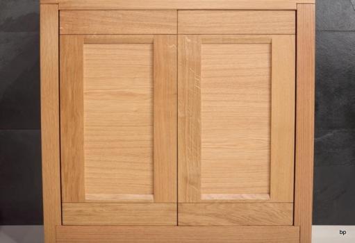 Petit Buffet 2 portes LOANN réalisé en Chêne Massif Contemporain