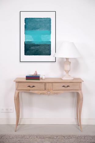 Console Anne-Luce réalisée en Chêne de style Louis XV Finition Chêne Brossé