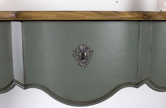 Console Cyrille réalisée en Chêne et merisier de style Louis XV