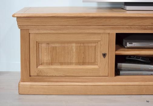 Meubles TV 16/9eme Alexandre réalisé en Chêne Massif de style Louis Philippe  Longueur190 cm