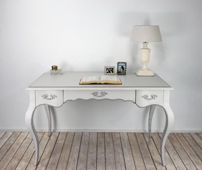 Bureau Ministre Luc réalisé en chêne de Style Louis XV Finition Chêne Brossé 