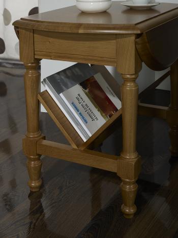 Table Basse ou Bout de Canapé Marc-Eric, réalisée en Chêne de style Louis Philippe 