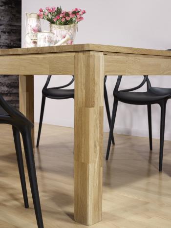Table de repas rectangulaire 160X100 Ecolo réalisée en Chêne Ligne Contemporaine 