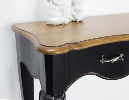 Console Cyrille réalisée en Chêne et merisier de style Louis XV
