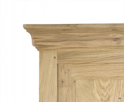 Armoire ou Bonnetière 1 porte Emeric réalisée en Chêne Massif de style Campagne Finition Chêne Brossé Naturel