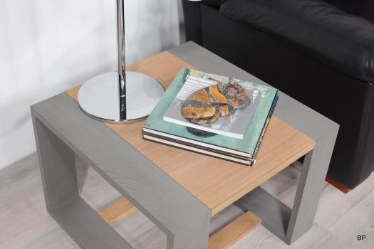 Table basse ou d'appoint 60x60 Ariel en chêne de ligne contemporaine