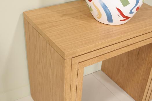 Tables gigognes réalisées en Chêne de ligne Contemporaine Finition Chêne naturel