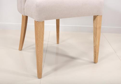 Chaise de séjour Capitonnée, 4 pieds en Chêne Massif