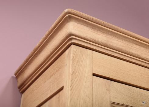 Armoire ou Bonnetière 1 porte Timothé réalisée en Chêne Massif de style Campagnard Finition chêne Brossé