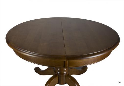 Table ronde pieds central réalisée en Chêne de style Louis Philippe DIAMETRE 110 