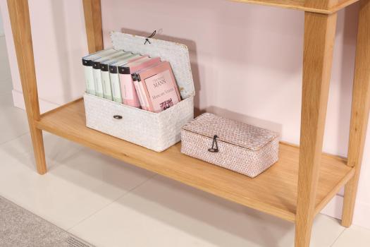 Console Lucas réalisée en chêne de style Directoire 3 tiroirs