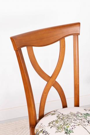 Chaise Sébastien réalisée en Chêne Massif de style Louis Philippe BOSQUE N°10