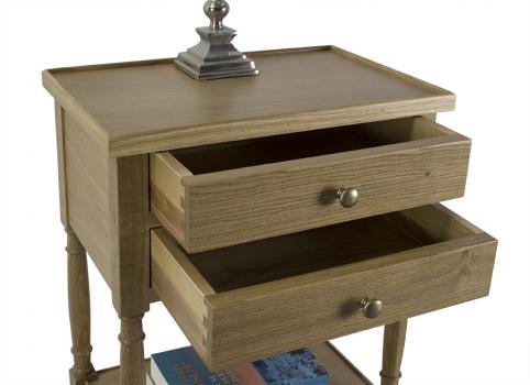 Table de d'appoint Jean-Lou réalisée en Chêne de style Louis Philippe