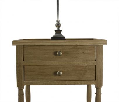 Table de d'appoint Jean-Lou réalisée en Chêne de style Louis Philippe