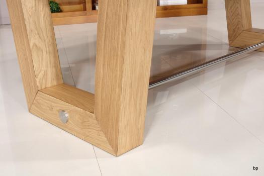Table rectangulaire Sacha 180x100 réalisée en Chêne Massif 3 allonges de 40 