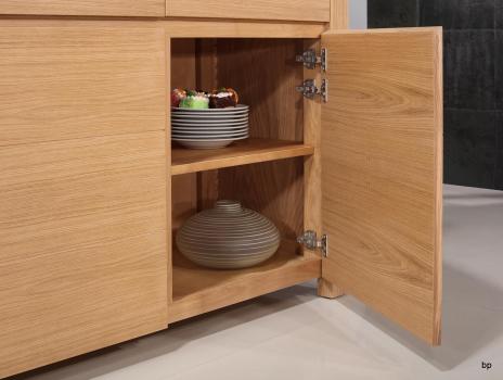 Buffet 3 portes Jean-Lin  réalisé en Chêne de Ligne contemporaine Finition chêne Brossé 