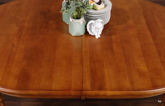 Table ovale 170x110, réalisée en Chêne massif de style Louis Philippe avec 3 allonges de 40 cm Chêne doré patine antiquaire  BONNE AFFAIRE 1 DISPONIBLE