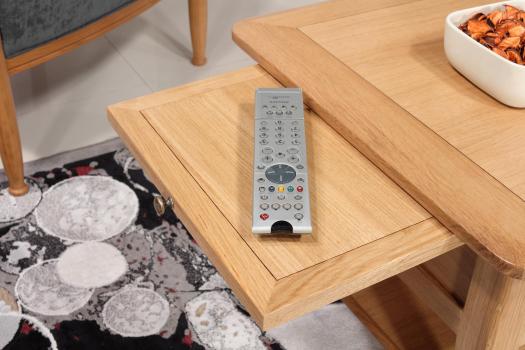 Table Basse rectangulaire Alexandre réalisée en Chêne de style Louis Philippe Longueur 85 cm