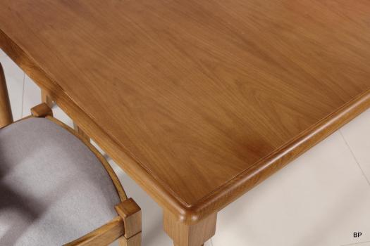 Table Rectangulaire 160*100 en Chêne massif de style Louis Philippe 2 allonges de 40 cm 