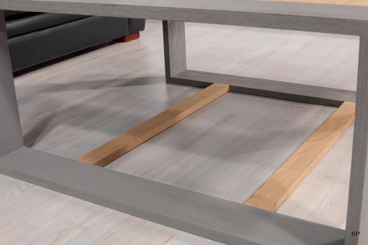 Table basse 90x90 Aurélien en chêne de ligne contemporaine