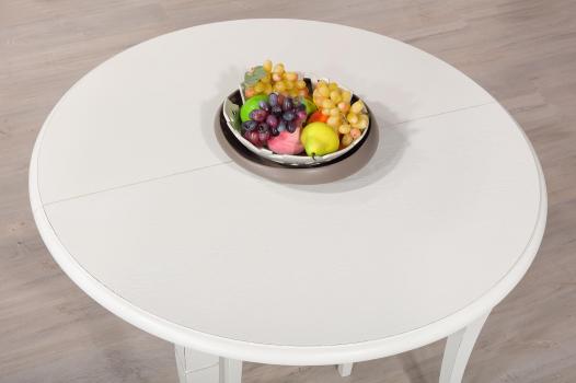 Table ronde   DIAMETRE 120 réalisée en Chêne massif de style Louis Philippe 10 allonges de 40 cm (24 personnes)