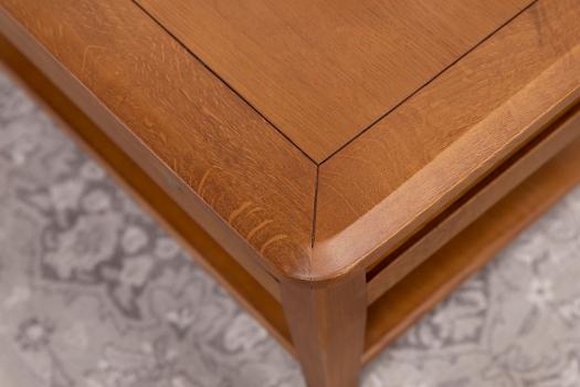 Table Basse rectangulaire Alexandre réalisée en Chêne de style Louis Philippe Longueur 85 cm