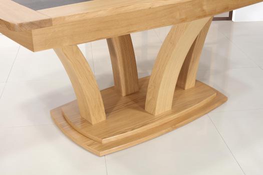 Table de repas Contemporaine 200x110 réalisée en Chêne massif avec céramique 