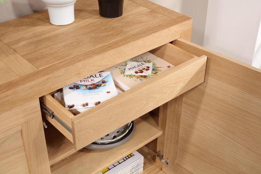 Buffet 2 portes de salle à manger LOANN réalisé en Chêne Contemporain 