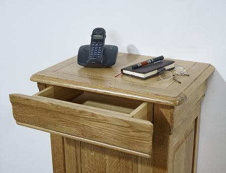 Meuble téléphone Jean-Manuel réalisé en Chêne Massif de style Louis Philippe