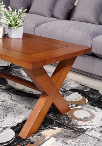 Table basse rectangulaire Jules réalisée en chêne de style Campagne Finition Chêne MOYEN (1 seule DISPONIBLE)  
