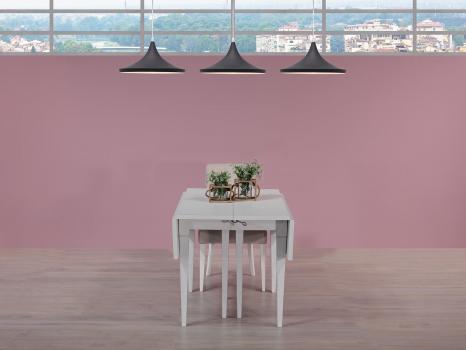 Table carrée à volets Grégoire 120x120 réalisée en chêne massif de style Louis Philippe 10 allonges de 40 cm 