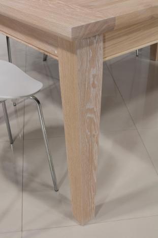 Table Rectangulaire Loïc réalisée en Chêne Massif 160*100 + 2 allonges de 40 cm 