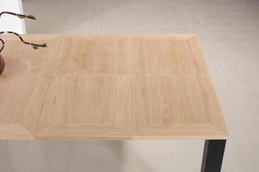 Table rectangulaire  167x100 de salle à manger avec 2 allonges intégrées de 45