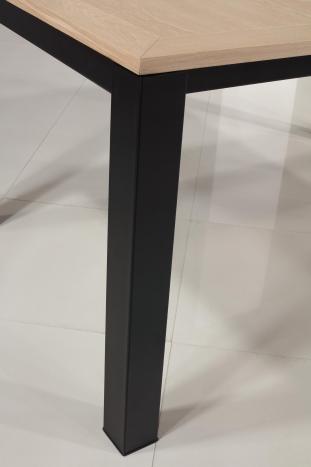 Table rectangulaire  167x100 de salle à manger avec 2 allonges intégrées de 45