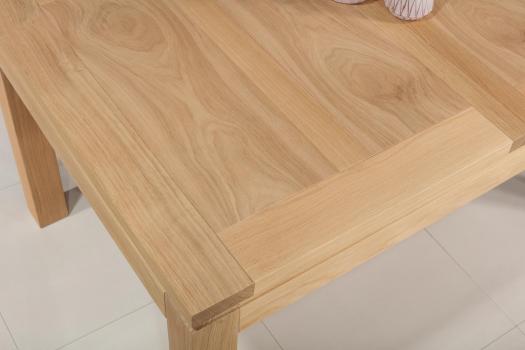 Table de repas rectangulaire 160X100 Théo réalisée en Chêne Ligne Contemporaine Finition Chêne brossé naturel