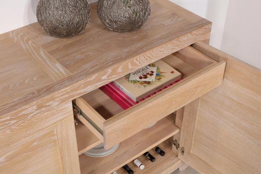 Buffet 2 portes de salle à manger LOANN réalisé en Chêne Contemporain 