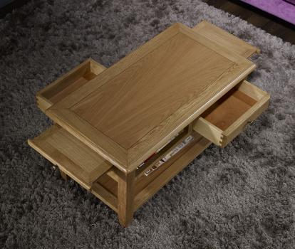Table Basse Ludovic en Chêne de style Campagnard