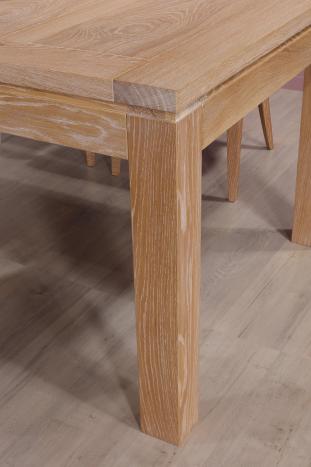 Table de repas rectangulaire 160X100 Théo réalisée en Chêne Ligne Contemporaine