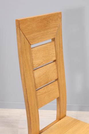 Chaise Mathis réalisé en Chêne Massif Ligne contemporaine Assise chêne