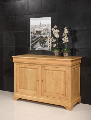 Buffet 2 Portes Mathilde réalisé en Chêne Massif de style Louis Philippe 